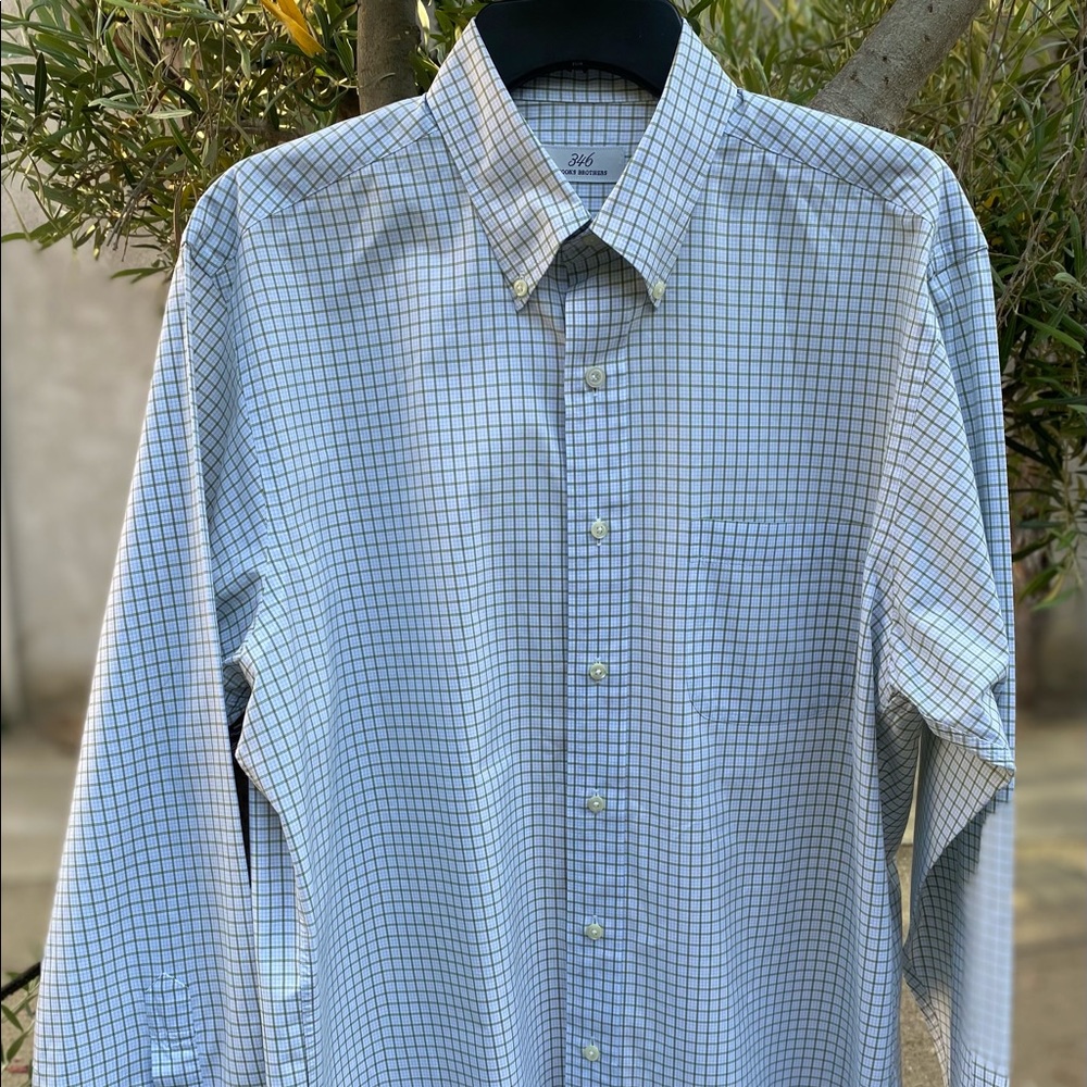 NW Brooks Brothers 346 💯 Cotton Dress Shirt, Sz L